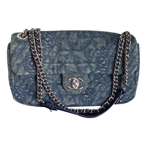 chanel timeless bag denim second hand|sac Chanel timeless xxl.